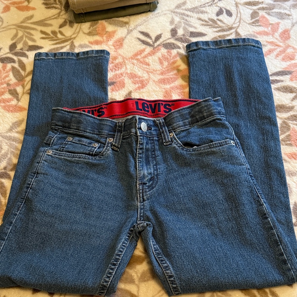 Levi's Classic Straight Blue Jeans Boy’s. Adjustable waist.